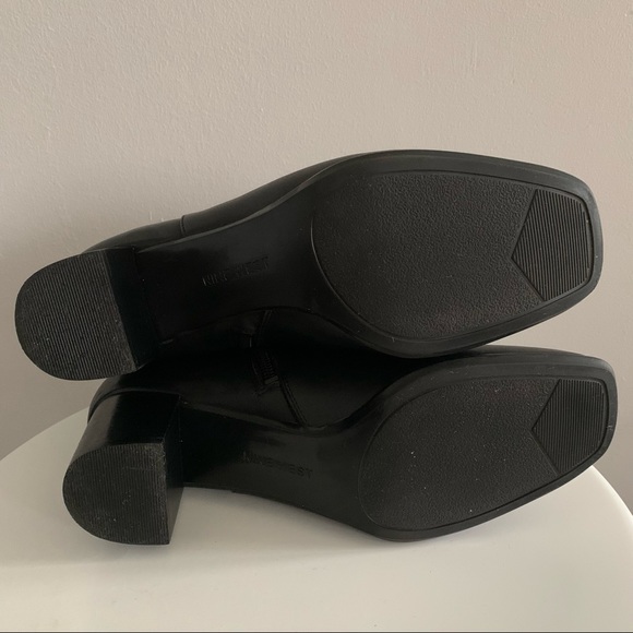 Nine West Primeo - Black Leather Ankle Boots with Heel - Size 8.5M - Picture 11 of 14